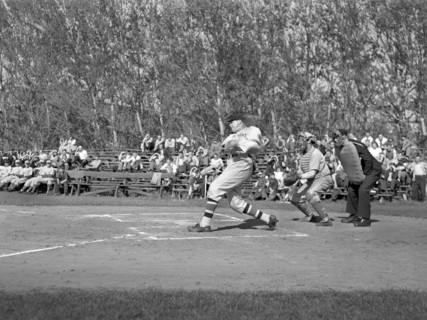 Iowa State versus Nebraska, college baseball game, Ames, Iowa, Jack Delano, U.S. Farm Security