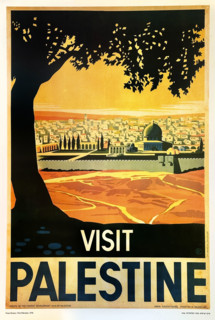 Visit Palestine, Travel Poster, Tourist Development Association of Palestine, Franz Krauz, 1936