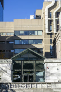Harvard Medical School, Blavatnik Institute, Building C, building entrance, Boston, Massachusetts,