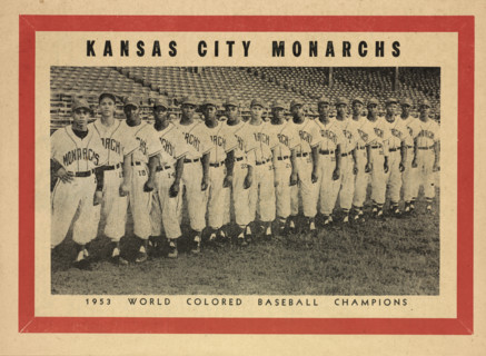Kansas City Monarchs, Negro Leagues Baseball Champions of 1953, team portrait, Branch Rickey