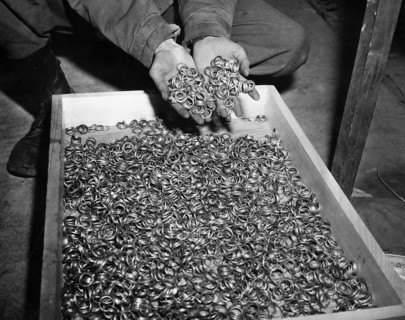 Wedding Rings Removed by the Germans from Holocaust Victims, U.S. Army Signal Corps, May 5, 1945