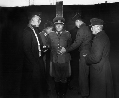 German General Anton Dostler, convicted and sentenced to death by an American military tribunal,