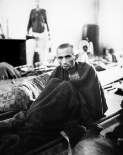 Starved inmate of Camp Gusen, Austria, U.S. Army Signal Corps, May 12, 1945