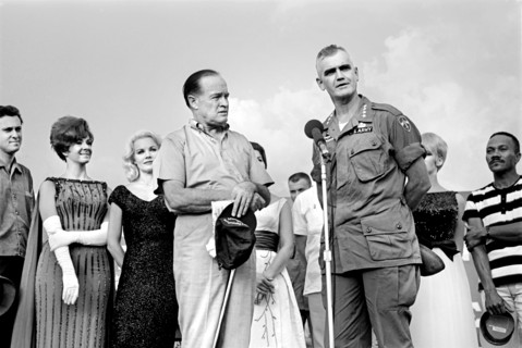 U.S. General William C. Westmoreland, Commanding General, COMUSMACV, (center, right), thanking