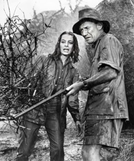 Pamela Franklin, Trevor Howard, on-set of the film, "The Lion", 20th Century-Fox, 1962