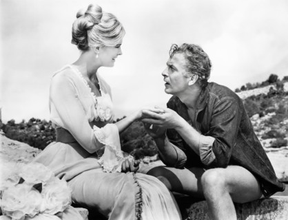 Timothy Scott, Joan Blackman, on-set of the film, "Macon County Line", American International