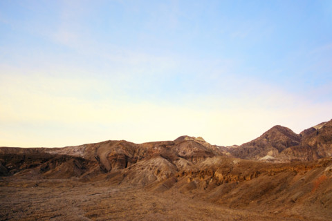 Foothills at dusk, Death Valley National Park, California, USA