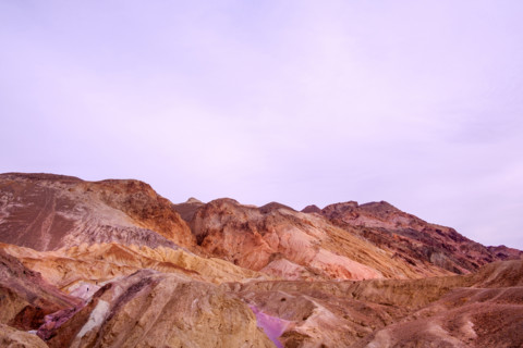 Mountain landscape at dusk, Death Valley National Park, California, USA