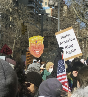 Protest March Against U.S. President Donald Trump, New York City, NY, USA, February 17, 2025