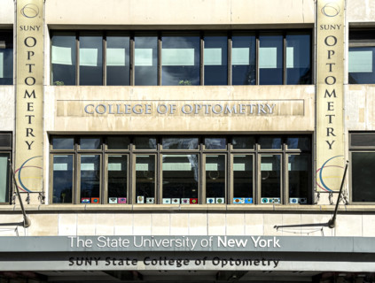 The State University of New York, SUNY State College of Optometry, building exterior, New York