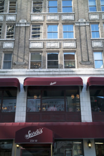 Sardi's restaurant, building exterior, 234 West 44th Street, Theater District, New York City, New