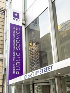 Robert F. Wagner Graduate School of Public Service, New York University, building exterior, 105