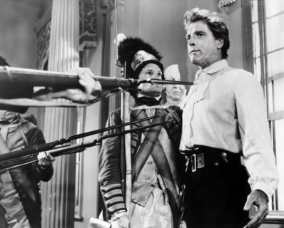 Burt Lancaster, on-set of the film, "The Devil's Disciple", United Artists, 1959