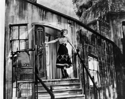 Petula Clark, on-set of the film, "Goodbye, Mr. Chips", MGM, 1969