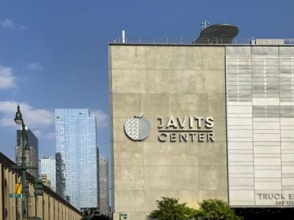 Javits Center, rear building exterior, 12th Avenue, New York City