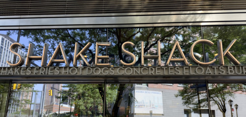 Shake Shack, building exterior detail, New York City