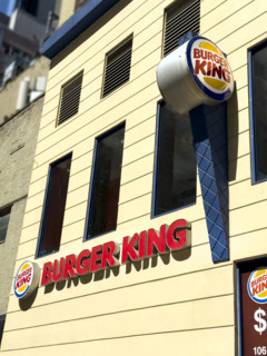 Burger King fast food restaurant, New York City