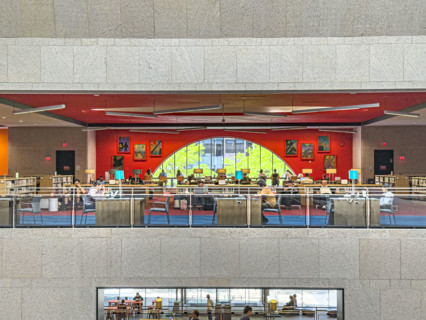 Boston Public Library, interior view, Boston