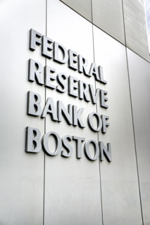 Federal Reserve Bank of Boston, Building exterior detail, Boston