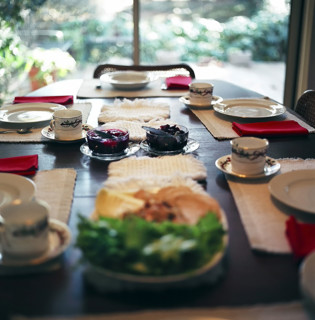 Table set for dinner