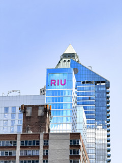 Cityscape featuring Hotel RIU Plaza Times Square, Manhattan, New York City, New York, USA