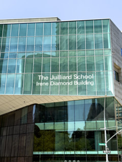 The Julliard School, Irene Diamond Building, building exterior, West 65th Street, Manhattan, New