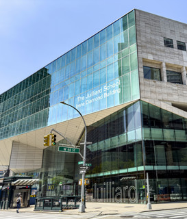 The Julliard School, Irene Diamond Building, building exterior and street scene, West 66th Street