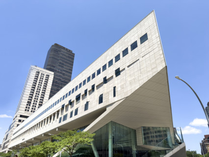 The Julliard School, Irene Diamond Building, building exterior, low angle view, 155 West 65th