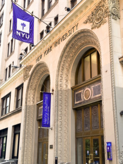 New York University, Henry Kaufman Management Center, building exterior, Greenwich Village,
