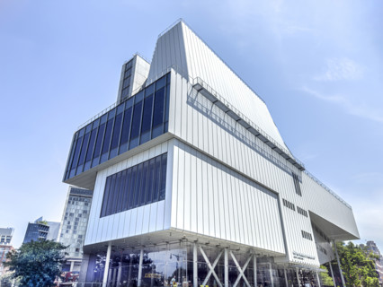 Whitney Museum of American Art, building exterior, 99 Gansevoort Street, Meatpacking District,