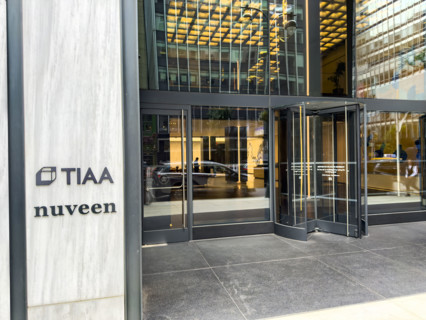 TIAA and Nuveen office building, building exterior, 730 Third Avenue, Manhattan, New York City, New