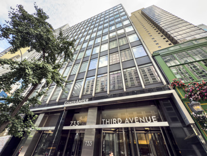 EisnerAmper office building, low angle view, 733 Third Avenue, Manhattan, New York City, New York,