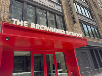 The Browning School, college preparatory school for boys, building exterior, 52 East 62nd Street,