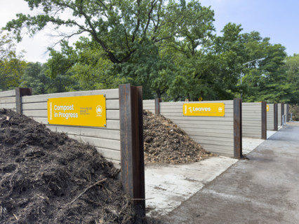 95th Street Compost Compound, Riverside Park Conservancy, Riverside Park, Manhattan, New York City,