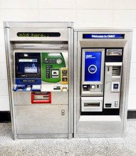 Subway station payment kiosks, Lexington Avenue-63rd street subway station, Manhattan, New York