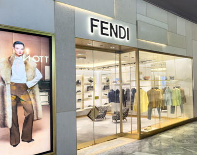 Fendi retail store, exterior view, 500 West 33rd Street, Hudson Yards, Manhattan, New York City,