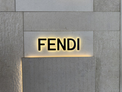 Fendi retail store, exterior detail, 500 West 33rd Street, Hudson Yards, Manhattan, New York City,
