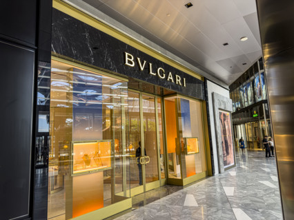 Bulgari retail store, exterior view, The Shops and Restaurants at Hudson Yards, 20 Hudson Yards,