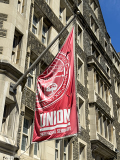 Union Theological Seminary, building exterior detail, 3041 Broadway, Morningside Heights,
