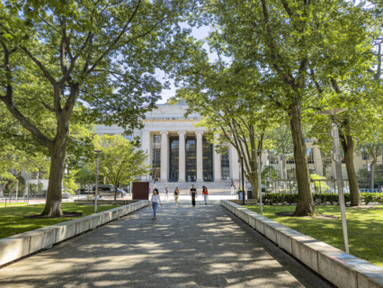 William Barton Rogers Building, MIT Building 7, building exterior, Massachusetts Institute of