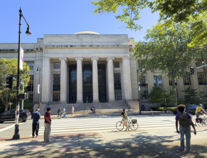 William Barton Rogers Building, MIT Building 7, building exterior, Massachusetts Institute of
