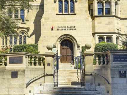 The Dahod Family Alumni Center, Boston University, building exterior, 225 Bay State Road, Boston,