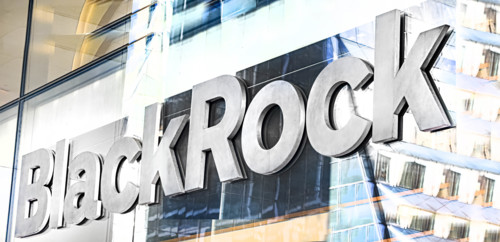 BlackRock, Inc., American international investment company, company sign outside building