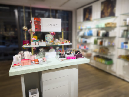 Makeup counter, Anthropologie Store, Chelsea Market, Manhattan, New York City, New York, USA
