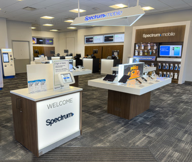Spectrum retail store, interior view, Manhattan, New York City, New York, USA