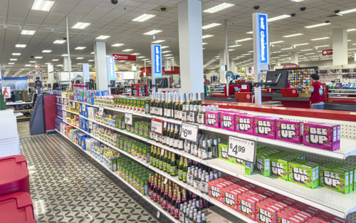 Target Department Store, food and drink aisle, Boca Raton, Florida, USA