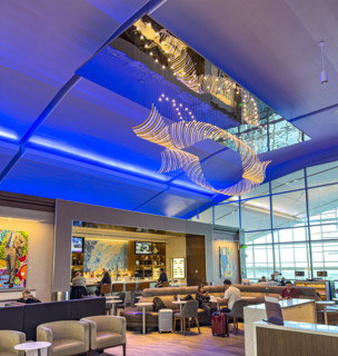 Delta Sky Club, interior view, Delta Airlines, Fort Lauderdale-Hollywood International Airport,