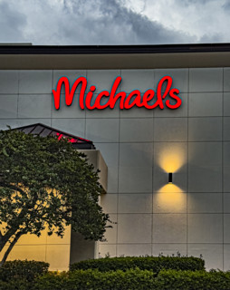 Michaels arts and crafts retail store, building exterior, Boca Raton, Florida, USA