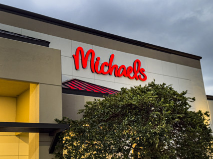 Michaels arts and crafts retail store, building exterior, Boca Raton, Florida, USA