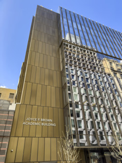 Joyce F. Brown Academic Building, building exterior detail, Fashion Institute of Technology,